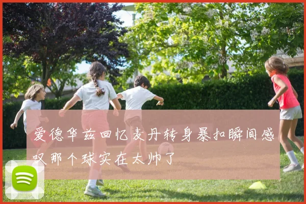 爱德华兹回忆麦丹转身暴扣瞬间感叹那个球实在太帅了